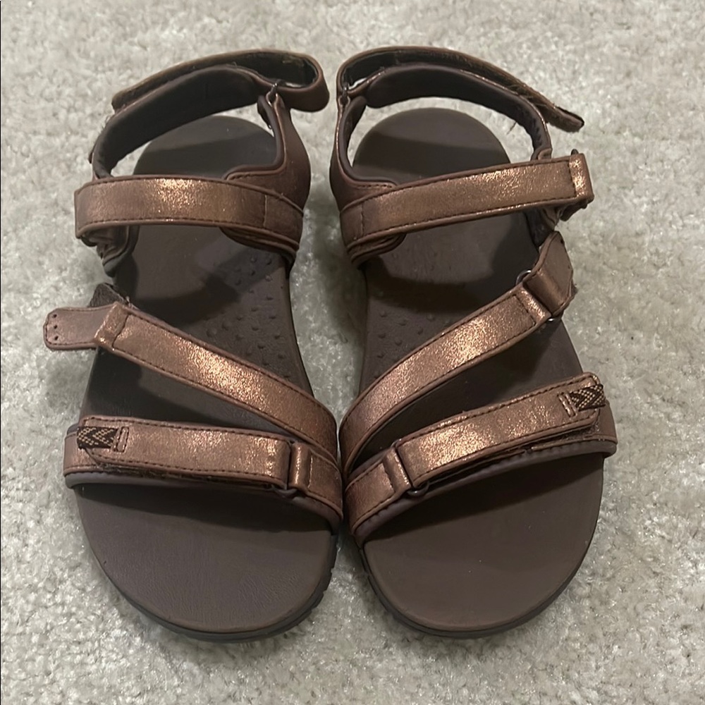 Bronze Strappy Sandals- excellent condition